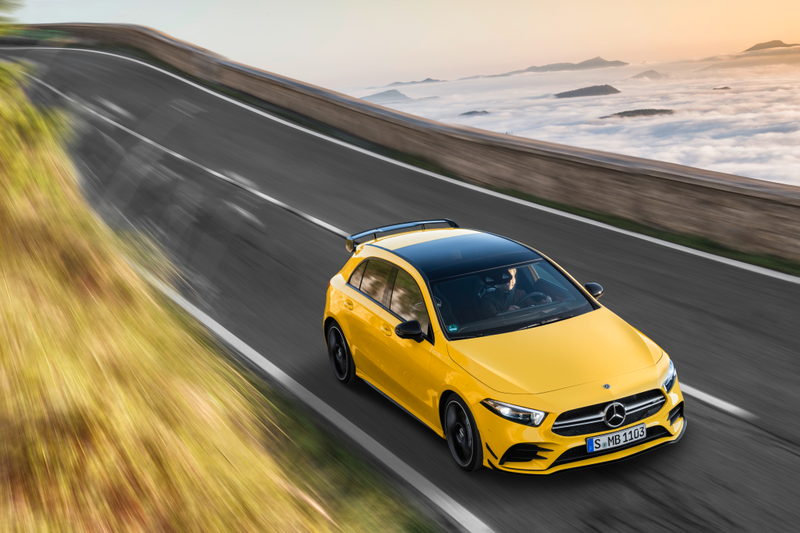 Illustration for article titled 2019 Mercedes-AMG A35: Benz's New Hot Hatch Has Toys for Your Next Track Day